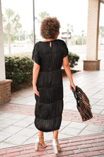 Load image into Gallery viewer, Silky Pleated Tiered Dress
