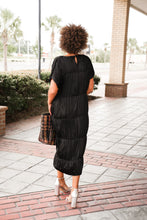 Load image into Gallery viewer, Silky Pleated Tiered Dress
