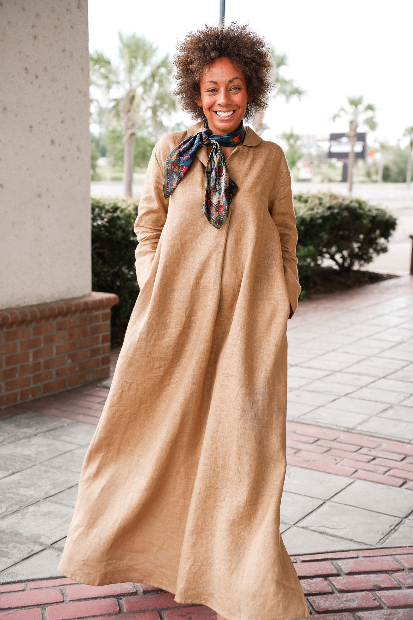 Sahara Linen Maxi Dress Medium / Green Sahara Linen Maxi Dress Medium / Green