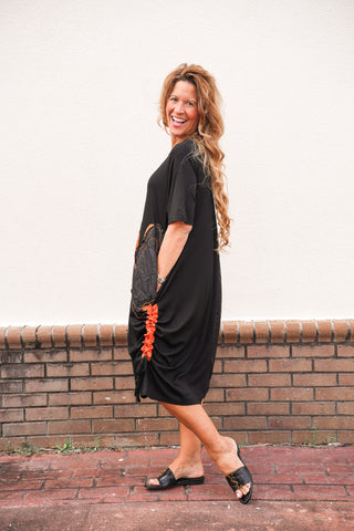 October Black Dress