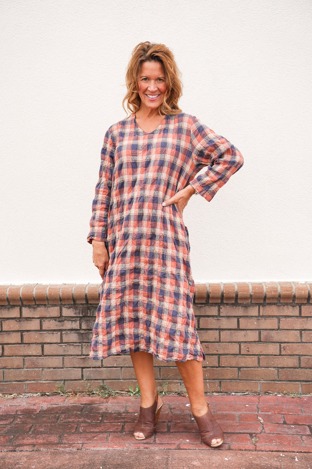 Plaid Shift Dress