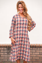 Load image into Gallery viewer, Plaid Shift Dress
