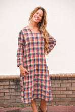 Load image into Gallery viewer, Plaid Shift Dress
