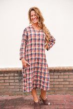 Load image into Gallery viewer, Plaid Shift Dress
