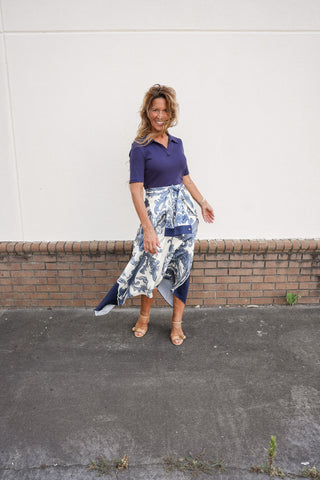 Marina Hanky Hem Dress