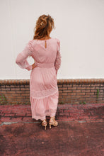 Load image into Gallery viewer, Evelyn Pink Lace Dress
