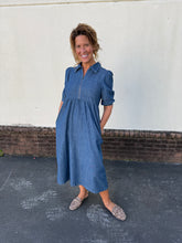 Load image into Gallery viewer, Denim Midi Dress
