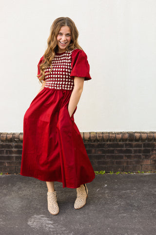 Scarlett Crochet Vest Dress