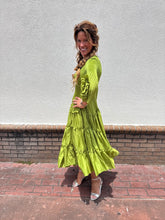 Load image into Gallery viewer, Silky Pleated Bloom Dress
