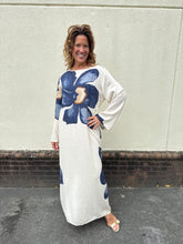 Load image into Gallery viewer, Flower Caftan Maxi Dress
