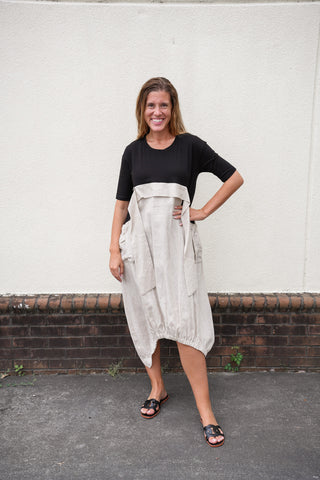 Dee Linen Bubble Dress