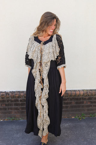 Echo in Lace Duster Dress