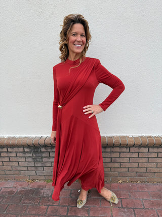 Manila Rusty Red Dress