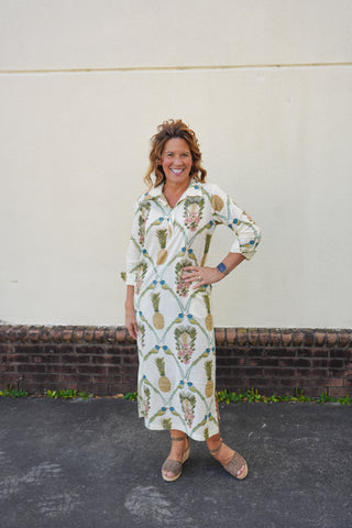 Pineapple Sheath Dress