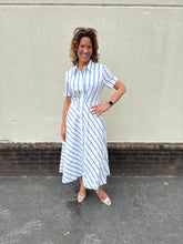 Load image into Gallery viewer, Striped Button Down Midi Dress
