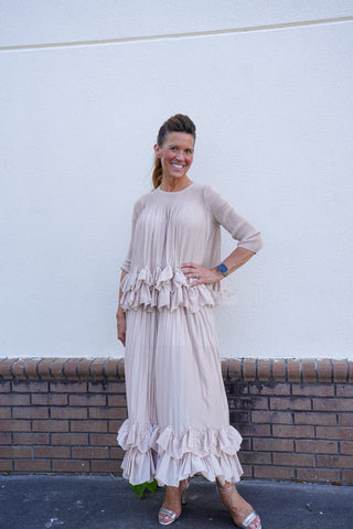 Silky Pleated Layers Set