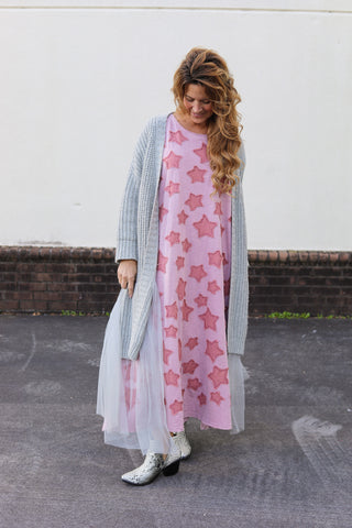 Star Patch T-Shirt Dress