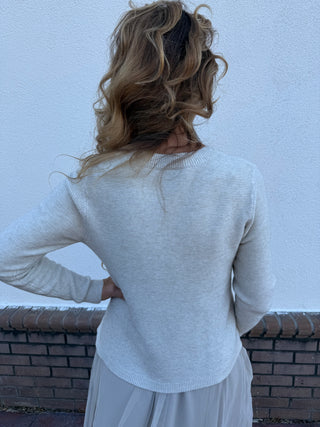 Zipper Sweater Dress Set