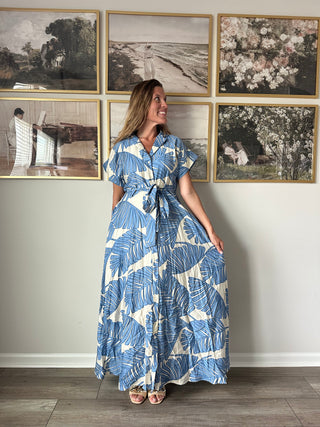 Bali Palm Maxi Dress