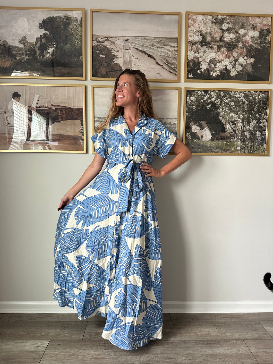 Bali Palm Maxi Dress