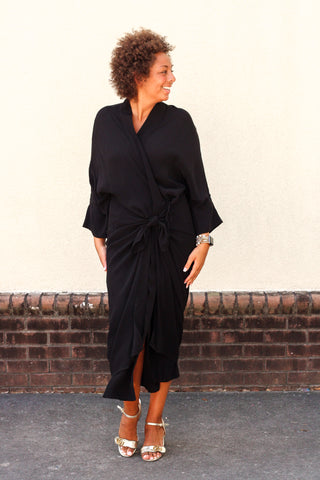 Black Wrap Dress