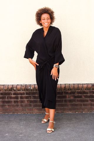 Black Wrap Dress