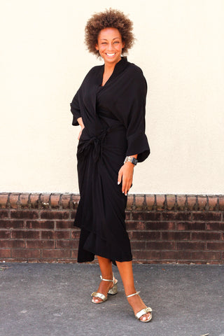 Black Wrap Dress