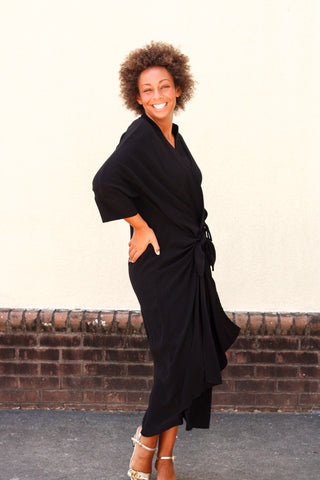 Black Wrap Dress