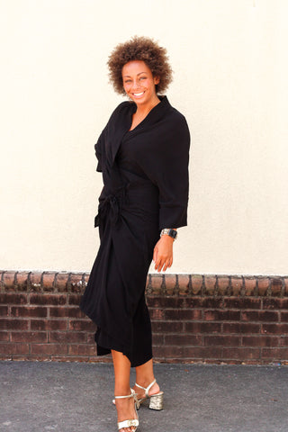 Black Wrap Dress