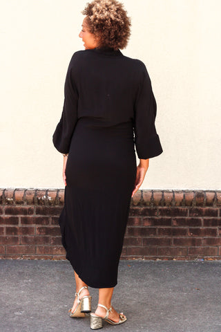 Black Wrap Dress