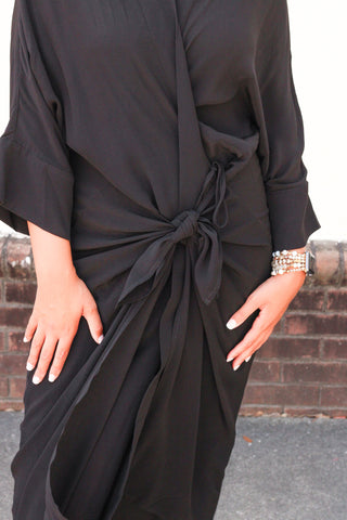 Black Wrap Dress