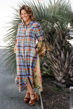 Load image into Gallery viewer, Gigi Peacock Plaid Dress
