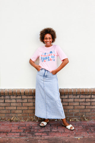 Sparkles Pink Tee