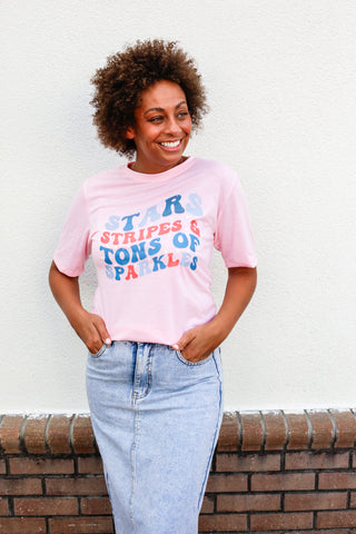 Sparkles Pink Tee