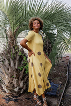 Load image into Gallery viewer, Silky Pleated Polka Dot Dress
