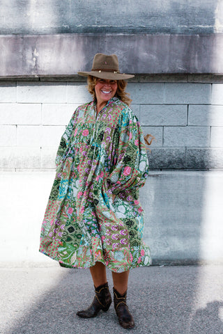 Nilah Patchwork Dress