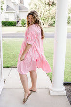 Load image into Gallery viewer, Briar Rose Pink Tiered Hi Lo Dress
