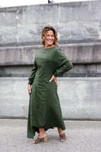 Load image into Gallery viewer, Green Asymmetrical Dress
