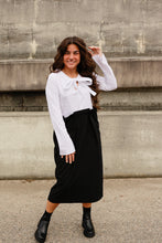 Load image into Gallery viewer, Elyse White Black Dress
