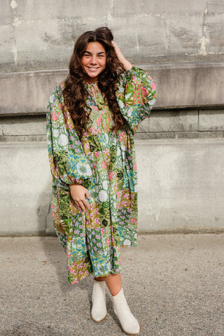 Nilah Patchwork Dress