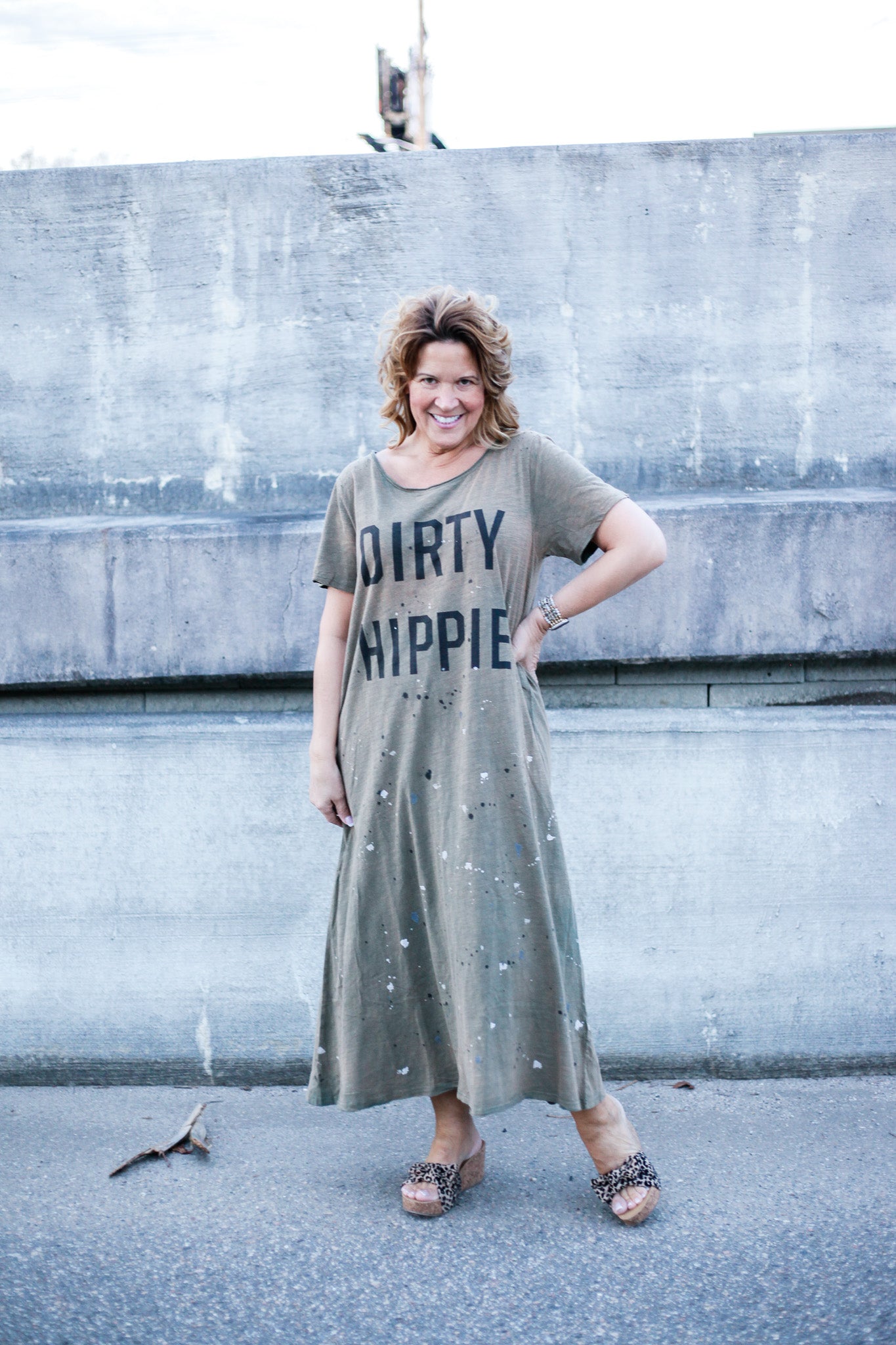 hippie t shirt dress Epolstyle Upcycled recycled maxi length T-shirt dress patchwork hippie boho eco friendly sm med LG OOAK 36-44"