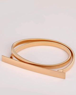Skinny Belt Gold Silver