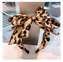 Load image into Gallery viewer, Leopard Bow Headband
