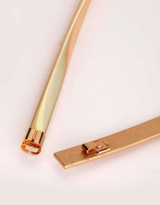 Skinny Belt Gold Silver