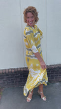 Load and play video in Gallery viewer, Silky Pleated Yellow Dress
