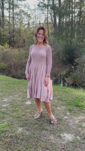 Load and play video in Gallery viewer, Silky Pleated Ruched Dress
