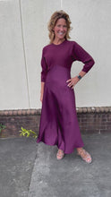 Load and play video in Gallery viewer, Merlot Silk Dress
