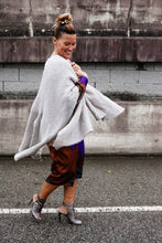 Load image into Gallery viewer, Belted Poncho Cape Cardigan Sweater
