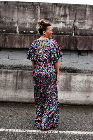 Tis The Season Sequin Maxi Dress