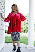 Load image into Gallery viewer, “Vanessa” Velvet Tunic
